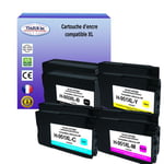 8 Cartouches compatibles avec l'imprimante HP OfficeJet Pro 251DW, 276DW, 8100, 8600 remplace HP 950XL, HP 951XL (Noire+Couleur)- T3AZUR