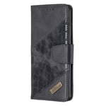 Samsung Galaxy A12 Case, Samsung M12 Phone Cover, Magnetic Shockproof Flip Folio Wallet Case for Samsung Galaxy A12 / M12 Phone Case with Stand Card Holder Silicone Bumper Protection, Black