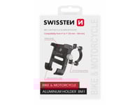 Swissten Bm1, Mobiltelefon/Smartphone, Cykel/Bil, Motorcykel, Svart