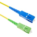 BeMatik - Câble Fibre Optique SC/PC vers SC/APC monomodo simplex 9/125 sur 10 m