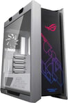 Asus ROG Strix Helios White Edition ATX Mid Tower Gaming Case, with three panels of smoked tempered glass and refined brushed aluminum construction, and Aura Sync technology