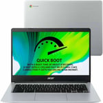 Acer Chromebook CB314-1HT 14" Touchscreen Celeron N4000 4GB RAM 64GB eMMC Silver