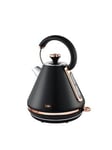 Tower Cavaletto 1.7L Pyramid Kettle - Black &Amp; Rose Gold