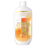 Eveline Argan Oil Macadamia Moisturising Body Lotion Dry Skin Firming 3in1 350ML