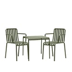 HAY - Palissade matgrupp med bord& 2 karmstolar olive - Matgrupper utomhus - Ronan & Erwan Bouroullec