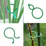 Plant Support Clips, Gentle Gardening Plant & Flower Lever Loop Gripper Clips, Reusable Plant Straightening Rings for Supporting Stems, Stalks, Vine, Tomatoes (100PCS)