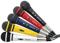 Fenton Karaoke Set DM120 Dynamiska mikrofoner Olika färger XLR, Mikrofonset 5st i olika färger SKY-173.123