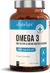 Omega 3 Pure Fish Oil 2000Mg - 300 Softgel Capsules (Not Tablets) - 5 Months Sup