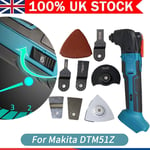 18v LXT Multi Cordless Tool Body With 17pc Wellcut Accessories For Makita DTM51Z