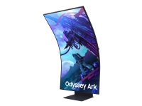 Samsung Odyssey Ark S55CG970NU - G97NC Series - QLED-monitor - Smart - gaming - kurvet - 55 - 3840 x 2160 4K @ 165 Hz - VA - 600 cd/m² - 1000000:1 - Quantum HDR 32x - 1 ms - 3xHDMI, DisplayPort - høyttalere - svart