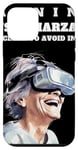 Coque pour iPhone 12 mini Ancien panneau d'avertissement en réalité virtuelle Funny Grandma VR User Gamer
