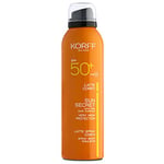 Korff Korff Sun Secret Latte Spray Corps SPF50+, Texture légère et fraîche, protection haute UVB et UVA, Résistant à l'eau, 200 ml - 190 g