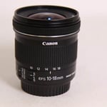 Canon Used EF-S 10-18mm f/4.5-5.6 IS STM Ultra Wide Angle Zoom Lens