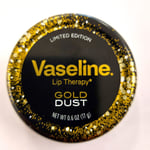 Vaseline Lip Therapy Limited Edition Gold Dust Lip Balm Tin 17g Rare Discontinue