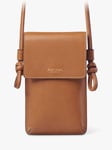Aspinal of London Ella Smooth Leather Phone Pouch, Tan