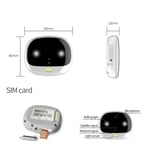 ReachFar RF-V47 IP67 Multifunktion Mini GPS Pet Tracker med LED-lys og silikoneetui (hvid) 