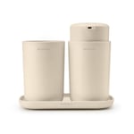 Brabantia ReNew badeværelsessæt 3 dele Soft Beige