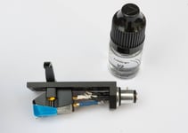 Black Headshell, AT cartridge, stylus for Kenwood KD3033, KD3055, KD4033, KD850