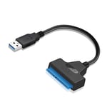 USB 3.0 to SATA Adapter Cable for 2.5" SSD/HDD Drives, SATA to USB 3.0 Adapter Converter for SSD Hard Drive Adapter