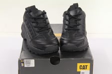 BOYS BLACK CATTERPILLA-CAT INTRUDER LACE UP CASUAL SHOES UK10 EU 28