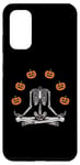 Coque pour Galaxy S20 Squelette de jonglage Halloween Yoga avec lanternes Jack O'
