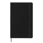 Moleskine 2025 18-Month Daily Large Hardcover Notebook: Black
