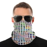 Nasculi Homage (To Victor Vasarely) Dustproof Windproof Face Bandana Protection Variety Head Scarf Unisex