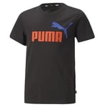 Puma Boys Ess Logo Tee B T-Shirt, Black (Cotton Black), 128