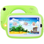 GALIMAXIA Kids Education Tablet PC, 7.0 inch, 1GB+16GB, Android 4.4 Allwinner A33 Quad Core, WiFi/Bluetooth, with Holder Silicone Case Suitable for office leisure and entertainment (Color : Green)