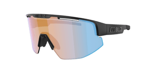 Bliz Matrix sykkelbriller mattsvart med oransje/blå linse