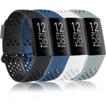 4-pack sportband kompatibel med Fitbit Charge 4-band och