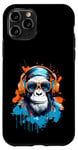iPhone 11 Pro Groovy Ape DJ: Monkey Beats Headphones Case