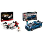 LEGO Icons McLaren MP4/4 & Ayrton Senna Vehicle Set, F1 Race Car Model kit & Speed Champions Ford Mustang Dark Horse Sports Car Toy Vehicle for 9 Plus Year Old Boys & Girls, Buildable Model Set