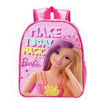 Barbie Childrens Backpack School Bag Girls Pink Rucksack Kids Make Today Magic