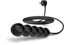 Connect It Ces-1323-Bk, 5 M, Inomhus, Svart, 5 Ac-Utgångar, 230 V, 2500 W