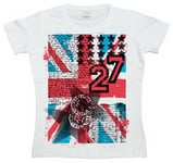 UK Flag 27 Grunge Girly T-shirt, T-Shirt