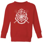 Harry Potter Hogwarts House Crest Kids' Sweatshirt - Red - 11-12 ans - Rouge