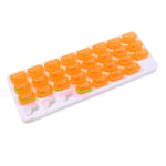 Rymlig Månadsdosett Medicinask Medicinlåda (31-FACK) Orange