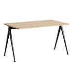 HAY - Pyramid Table 01 140x75 cm Svart/Mattlackad Ek - Skrivbord - Friso Kramer,Wim Rietveld - Träfärgad - Metall/Trä
