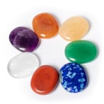 7 Chakra Mini Worry Stones -- 2.5X2X0.6Cm