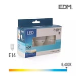 Set med 3 E14 5W LED-lampor motsvarande 50W - Day White 6400K - 98202