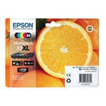 Epson Multipack 33XL Non-Tagged Ink Cartridges CMYKPhK Pack of 5 C13T335740