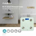 Smart WIFI Body Scale Fat Bathroom Tempered Glass Scales iPhone Android iOS App