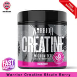Warrior Supplements Essentials Creatine Monohydrate Powder 300g Blazin Berry UK