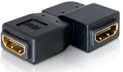 Delock HDMI til HDMI vinkel adapter - 90° venstre