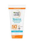Garnier Ambre Solaire Mini Sensitive Hypoallergenic Sun Protection Cream Spf50+ 50Ml Travel (Save 13%)