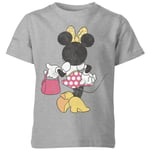 Disney Minnie Mouse Back Pose Kids' T-Shirt - Grey - 11-12 Years