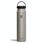 HYDRO FLASK - Lightweight Water Bottle 1180 ml (40 oz) Trail Series - Vacuum Insulated Stainless Steel Reusable Water Bottle with Leakproof Flex Cap - Wide Mouth - BPA-Free - Slate
