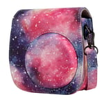 Camera Case for Fujifilm Instax Mini 11 Instant Camera, Annle PU Leather Protective Case with Removable Strap - Spotted Starry Sky