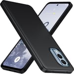 For  Nokia X30 / X30 5G Case, Soft Silicone Gel Phone Cover - Matte Black